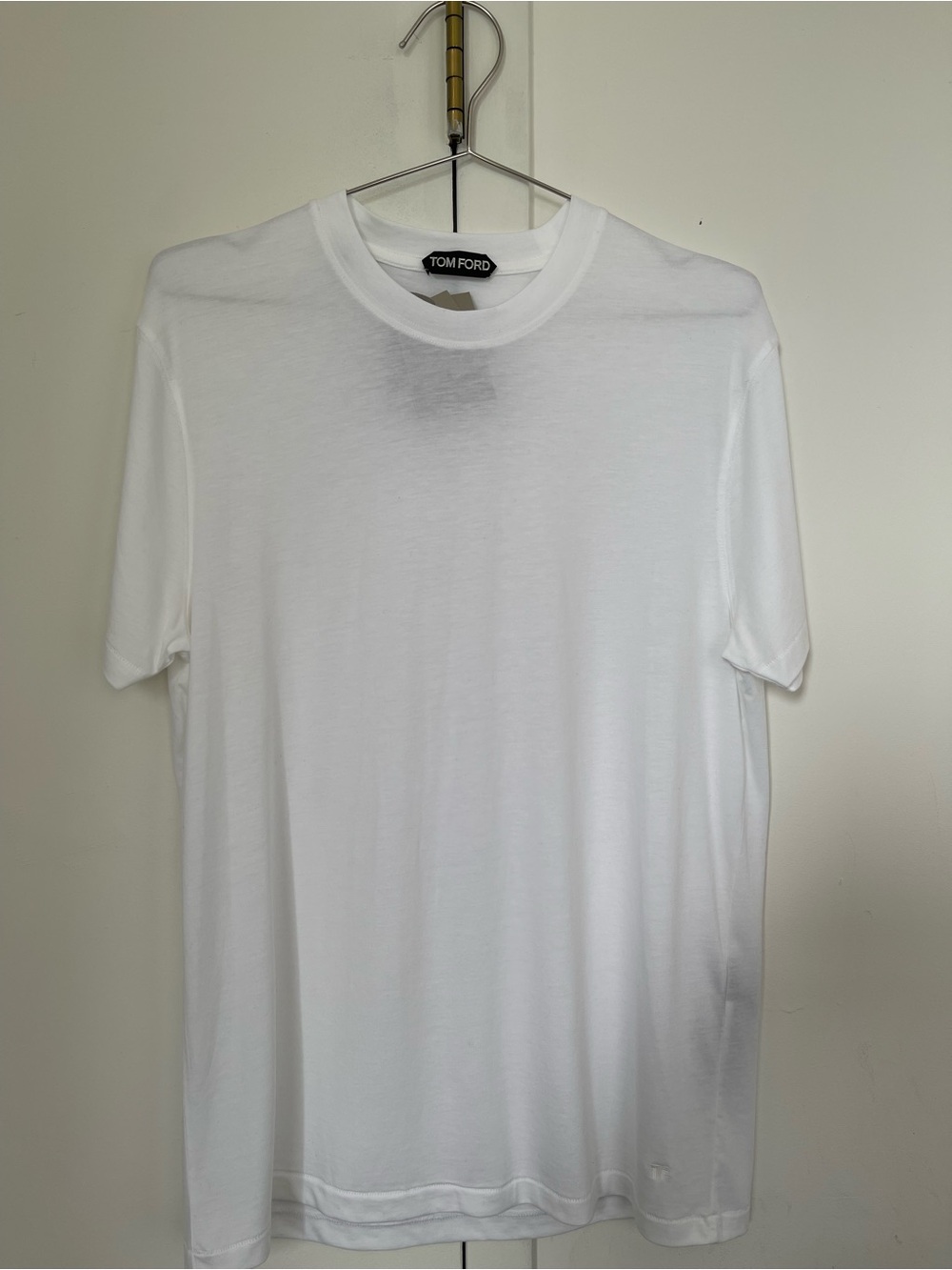 Authentic Tom Ford White Crew Neck Men's T-Shirt Size 48 (Medium)